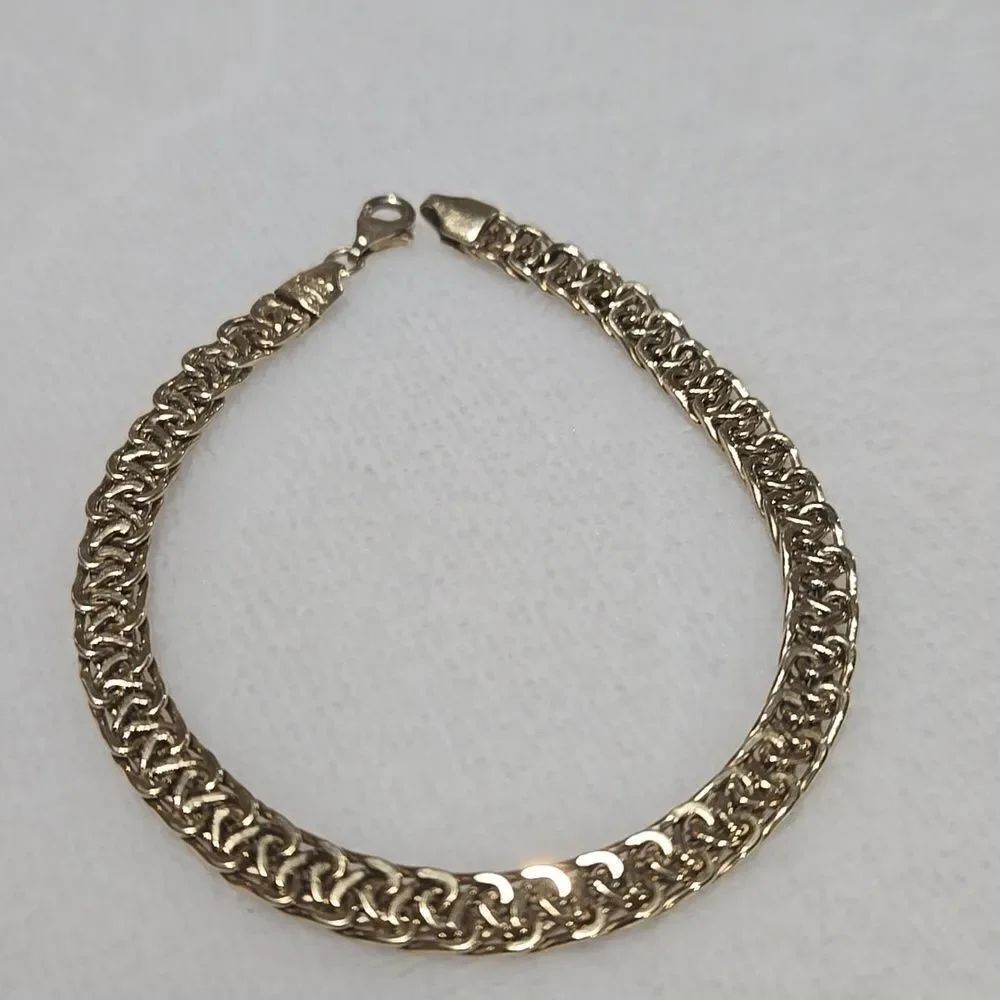 14k Yellow Gold Over Sterling Silver Turkish Bracelet